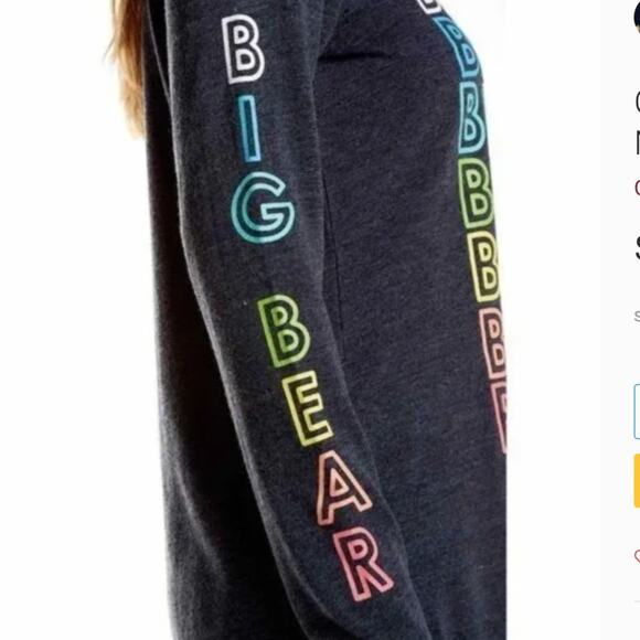 Chaser Big Bear Long Sleeve Tee NWT - Picture 2 of 5